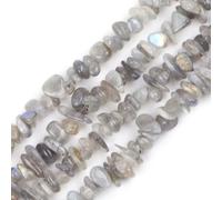 GEM-Inside Genuine Labradorite Chips 5-8mm Gemstone Semi Precious for Jewellery Making 34" per Strand