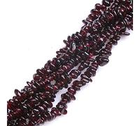 GEM-Inside Genuine Red Garnet 5-8mm Gemstone Semi Precious for Jewelery Making 34" per Strand