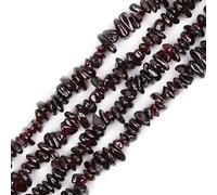 GEM-Inside Genuine Red Garnet 5-8mm Gemstone Semi Precious for Jewelery Making 34" per Strand