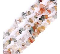 GEM-Inside Mixed Stone Chips 5-8mm Gemstone Semi Precious for Jewellery Making 34" per Strand