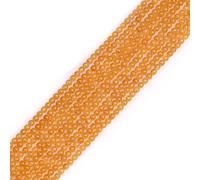 GEM-Inside Natural 3mm Yellow Jade Round Gemstone Semi Precious Loose Beads for Jewellery Making 15''