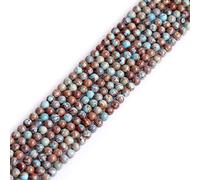 GEM-Inside Natural 4mm Blue Crazy Lace Agate Round Gemstone Semi Precious Loose Beads for Jewellery Making 15''