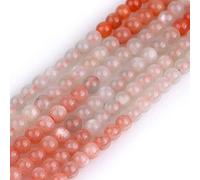 GEM-Inside Natural 4mm Moonstone Round Gemstone Semi Precious Loose Beads for Jewellery Making 15''