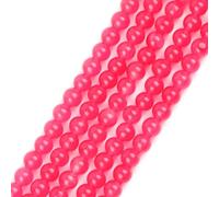 GEM-Inside Natural 4mm Plum Jade Round Gemstone Semi Precious Loose Beads for Jewellery Making 15''