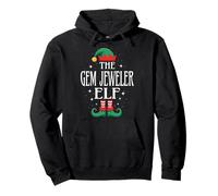 Gem Jeweler Elf Job Title Funny Christmas Matching Xmas Pullover Hoodie