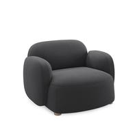 Gem Lounge Chair with armrest dark grey Northern - 7073337001456