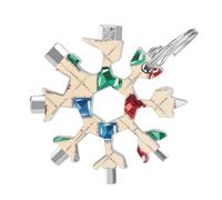 Gem Matrix 19-in-1 Snowflake Multi Tool,Compact And Portable Stainless Steel Snowflake Multitool,Snowflake Wrench for Travel,Home And Work