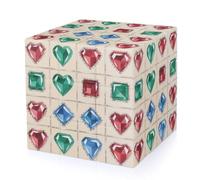 Gem Matrix Magic Cube,The Original 3x3 Cube,Speed Cube Problem-Solving Brain Teaser,Easy Turning Sensory Puzzle Toy,Sensory Stress Relief Form Fidget Toys