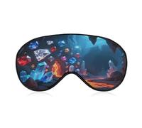 Gem Mine Eye Mask, Adjustable Strip, Blocks Light Sleep Mask, Sleep Eye Mask for Night Sleeping Travel Nap 8.1 * 4.1 Inches