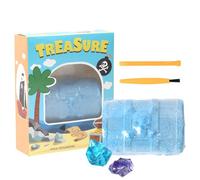 Gem Mining Set for Kids | Treasure Box Shape Excavate, Dig & Reveal | Excavate, Dig & Reveal, Crystal Digging Set for Kids, for Gems