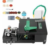 Gem Polishing Machine - Professional Benchtop Rock Buffer & Lapidary Saw for Cutting & Polishing Stones, Complete Grinding Tool Kit for Gemstone Crafts