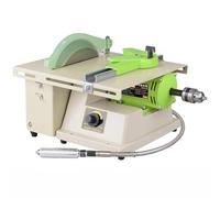 Gem Rock Polishing Buffer Machine,1380W Multifunction Mini Table Saw,500-7000r/min Professional Jewelry Polisher with Tool Accessories Set, for Jewelry Making, for Grinding Polishing Drilling