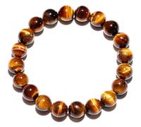 Gem Semi Precious Gemstone Beaded Bracelets Spiritual Crystals Unisex Stretch Bracelets for Women and Men 10mm Round Beads