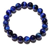 Gem Semi Precious Gemstone Beaded Bracelets Spiritual Crystals Unisex Stretch Bracelets for Women and Men 10mm Round Beads