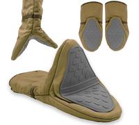 GEM+ | Set of 2 Kitchen Mittens Silicone Oven Mitts - Heat Resistant Oven Gloves for Cooking, Baking & BBQ - Non-Slip Grip, Soft Cotton Lined, Thick & Flexible - (Brown)