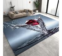 Gem Short Pile Area Rug 120x170 cm Modern Art Machine Washable Flannel Rug Slip Breathable Carpet for Kids Room Bedroom Kitchen Living Room Q-10