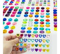 Gem Stickers 8 Self Adhesive Jewel for Crafts Sparkly Flatback Rhinestone Stickers Crystal Sticker for Kids DIY