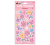 Gem Stickers - Flower Self Adhesive Rhinestone Stick on Gems for Crafts, Scrapbooking, DIY & Face Decorations for Ages 3+