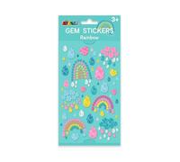 Gem Stickers - Rainbow, Sticker Sheet - Hyperallergenic Safe, Easy to Apply and Remove, Self Adhesive Rhinestone Stick on Gems for Crafts, Scrapbooking, DIY & Face Decorations. for Ages 3+, FSC