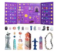 Gem Stone Advent Calendars 2025-24 Days Christmas Countdown - 24 Pieces Crystal Energy Gem Decoration Collectible Holiday For Women Teenagers Adults Festive Fun
