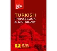 GEM TURKISH PHRASEBOOK & DICTIONARY by Collins Dictionaries Paperback Self Help
