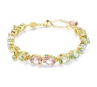 Gema bracelet, Mixed cuts, Multicoloured, 18K gold finish