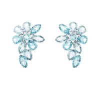 Gema Drop Earrings - female - Swarovski - Earrings - Blue - ONE SIZE - Accessories ONE SIZE