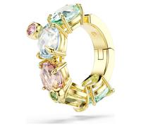 Gema ear cuff, Single, Mixed cuts, Multicoloured, 18K gold finish
