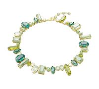 Swarovski Gema All-Around Necklace, Multi-Coloured Crystals in a Gold-Tone Plated Setting, from the Gema Collection