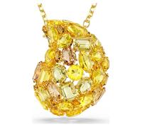 Gema pendant and brooch, Yellow, Gold-tone plated