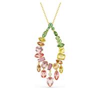 Gema pendant, Mixed cuts, Multicoloured, Gold-tone plated