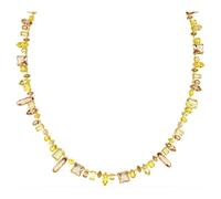 Gema strandage, Mixed cuts, Yellow, Gold-tone plated