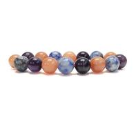Gemaltic 12MM Healing Crystals Emotional Support Bracelet - Natural Gemstone Beads for Stress Relief, Reiki Charged Energy Jewelry for Men & Women (Creativity, 7.5 Inc)