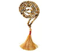 Gemaltic Healing Crystals 108+1 Beads Jap Mala - 6MM Natural Gemstone Prayer Beads for Meditation, Chanting, Yoga, Hindu & Christian Spiritual Use - 30 Inch (Crazy Lace Agate)