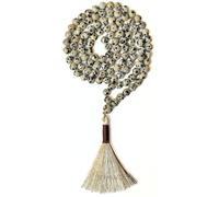 Gemaltic Healing Crystals 108+1 Beads Jap Mala - 6MM Natural Gemstone Prayer Beads for Meditation, Chanting, Yoga, Hindu & Christian Spiritual Use - 30 Inch (Dalmatian Jasper)