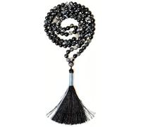 Gemaltic Healing Crystals 108+1 Beads Jap Mala - 6MM Natural Gemstone Prayer Beads for Meditation, Chanting, Yoga, Hindu & Christian Spiritual Use - 30 Inch (Sulemani Hakik)