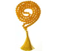 Gemaltic Healing Crystals 108+1 Beads Jap Mala - 6MM Natural Gemstone Prayer Beads for Meditation, Chanting, Yoga, Hindu & Christian Spiritual Use - 30 Inch (Yellow Sapphire)