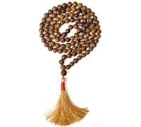 Gemaltic Healing Crystals 108+1 Beads Jap Mala - 6MM Natural Gemstone Prayer Beads for Meditation, Chanting, Yoga, Hindu & Christian Spiritual Use - 30 Inch (Mariam Jasper)