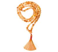 Gemaltic Healing Crystals 108+1 Beads Jap Mala - 6MM Natural Gemstone Prayer Beads for Meditation, Chanting, Yoga, Hindu & Christian Spiritual Use - 30 Inch (Citrine AAA)