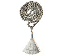 Gemaltic Healing Crystals 108+1 Beads Jap Mala - 6MM Natural Gemstone Prayer Beads for Meditation, Chanting, Yoga, Hindu & Christian Spiritual Use - 30 Inch (Map Jasper)