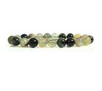 Gemaltic Healing Crystals 10mm Bead Bracelet - Natural Gemstone Energy Jewelry for Men & Women - Handmade Stretch Bracelet for Positive Energy, Meditation & Reiki (Prehnite, 6.5 In)