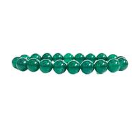 Gemaltic Healing Crystals 10mm Bead Bracelet - Natural Gemstone Energy Jewelry for Men & Women - Handmade Stretch Bracelet for Positive Energy, Meditation & Reiki (Green Jade, 7.5 In)