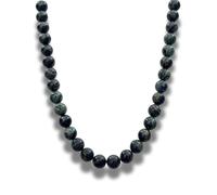 Gemaltic Healing Crystals 10MM Gemstone Beads Necklace - Natural Reiki Charged Crystal Jewelry for Men & Women - Energy Balancing & Meditation Stone Necklace (Kambaba Stone, 20 Inch)