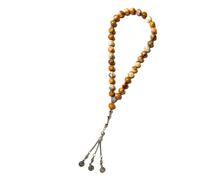 Gemaltic Healing Crystals 8MM Gemstone Tasbeeh - 33 Beads Islamic Prayer Beads | Natural Crystal Misbaha for Meditation, Zikr, Stress Relief & Spiritual Healing (Crazy Lace Agate)