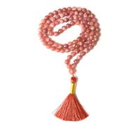 Gemaltic Healing Crystals Jap Mala 108 Beads 6mm Faceted Gemstone Mala Necklace 27 Inch for Meditation, Prayer, Yoga, Reiki Healing Crystal & Christian Rosary Use (Sunstone)