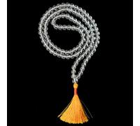 Gemaltic Healing Crystals Natural Gemstone Tasbeeh 6MM - 100 Prayer Beads Misbaha | Islamic Tasbih for Zikr, Meditation, Stress Relief & Spiritual Healing (Clear Quartz)