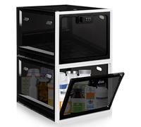 Gemaxvoled Lockable Medicine Box, 12.6L BPA-Free Lockable Storage Box for Child Safety, Clear Organizer for Fridge Food/Snacks/Phone Jail/Home/Office Safety