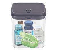 Gemaxvoled Medicine Lock Box with Code - Small Lockable Storage Box for Pills, Fridge Food & Phone | BPA-Free, Childproof | 5.5x5.5x6.3in | Home, Office & Travel Safe