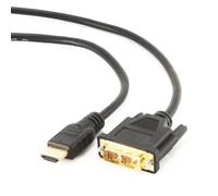 Gembird 1.8m HDMI to DVI Cable with Gold Plated Connectors, CC-HDMI-DVI-6