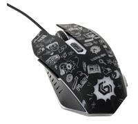 Gembird 6 Buttons Wired Optical LED Black Mouse